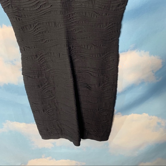 Heart- Black Ruched Scoop-Neck Dress size s/m - Picture 3 of 8